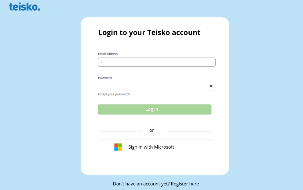 Microsoft Single sign-on